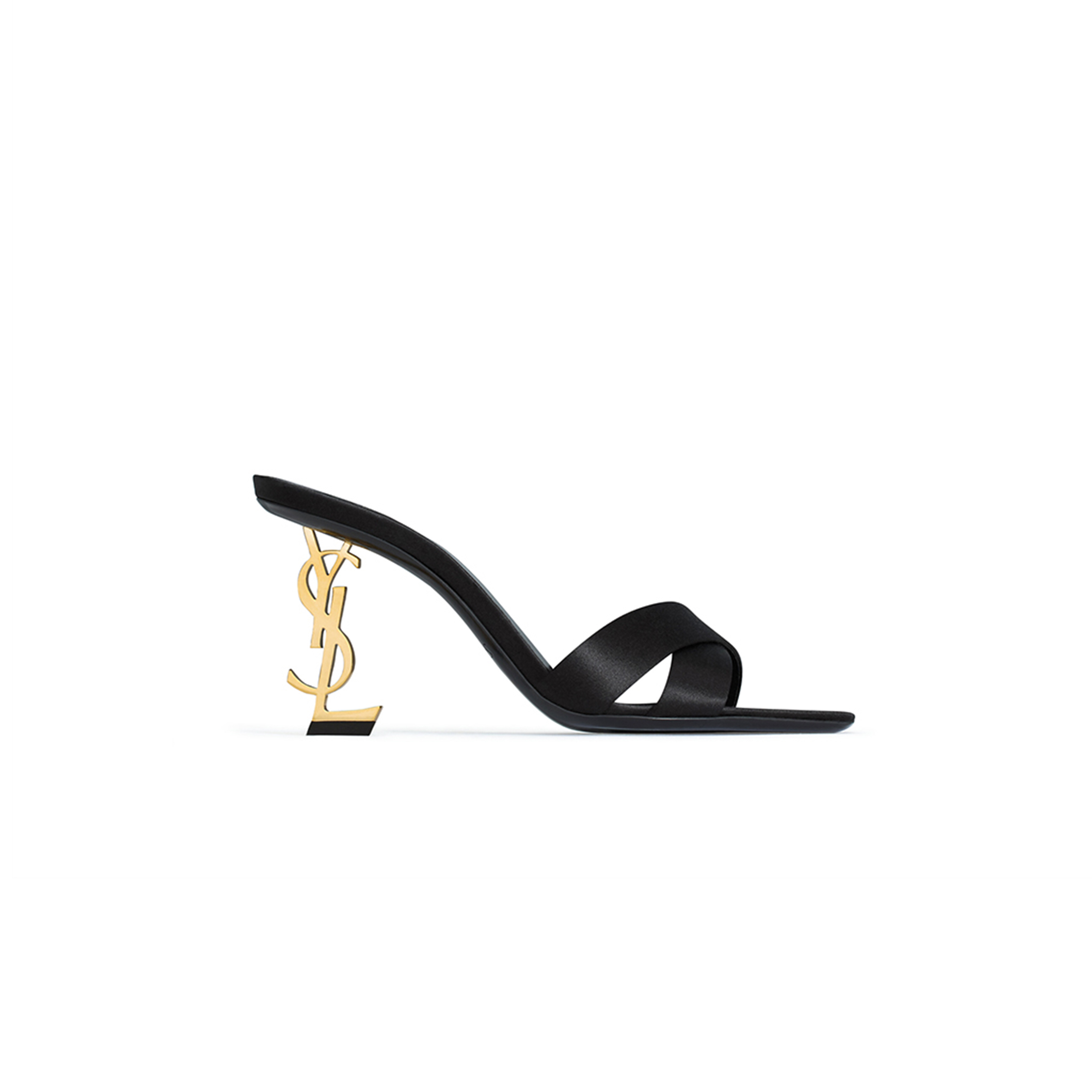 YSL OPYUM MULES IN SATIN CREPE 8189319QAB11000